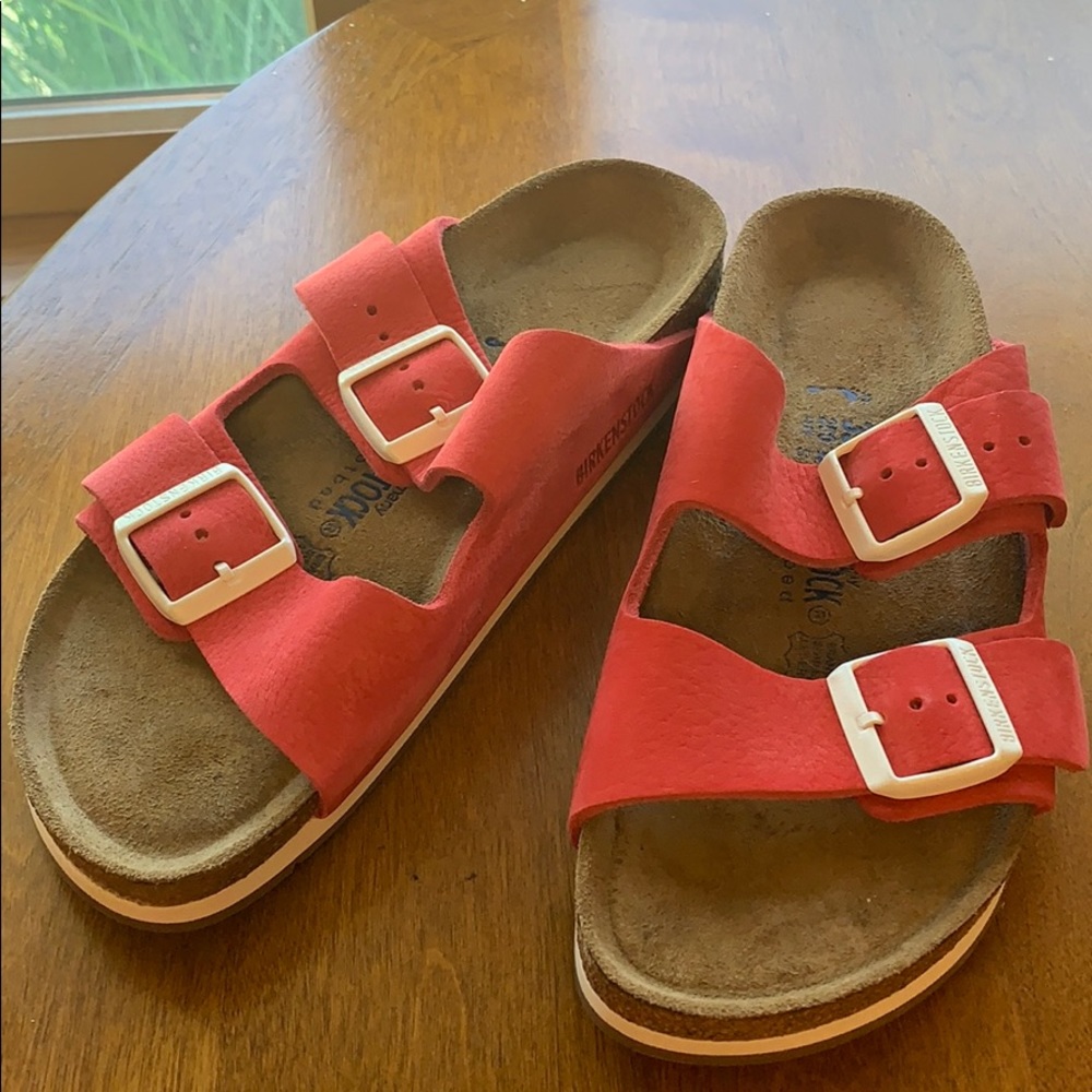 Red Suede Sport Birkenstock's * limited edition